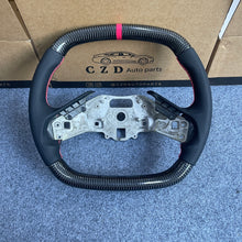 Load image into Gallery viewer, CZD auto parts for Chevrolet Corvette C8 2020+ carbon fiber steering wheel with pink stripe line