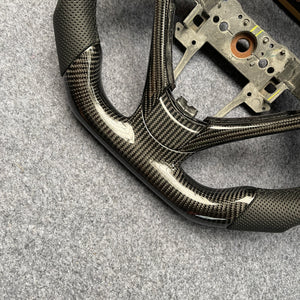 czd auto parts carbon fiber steering wheel for Acura TL/ILX with perforated leather