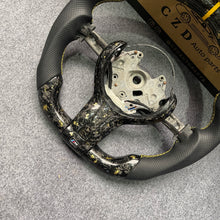 Load image into Gallery viewer, CZD auto parts for  BMW M2 F87 M3 F80 M4 F82 F83 M5 F10 M6 F06 F12 F13 X5 M F85 X6 M F86 carbon fiber steering wheel with forged carbon with golden flakes