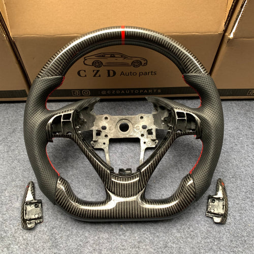 czd auto parts carbon fiber steering wheel for Acura TL/ILX with paddle shifters