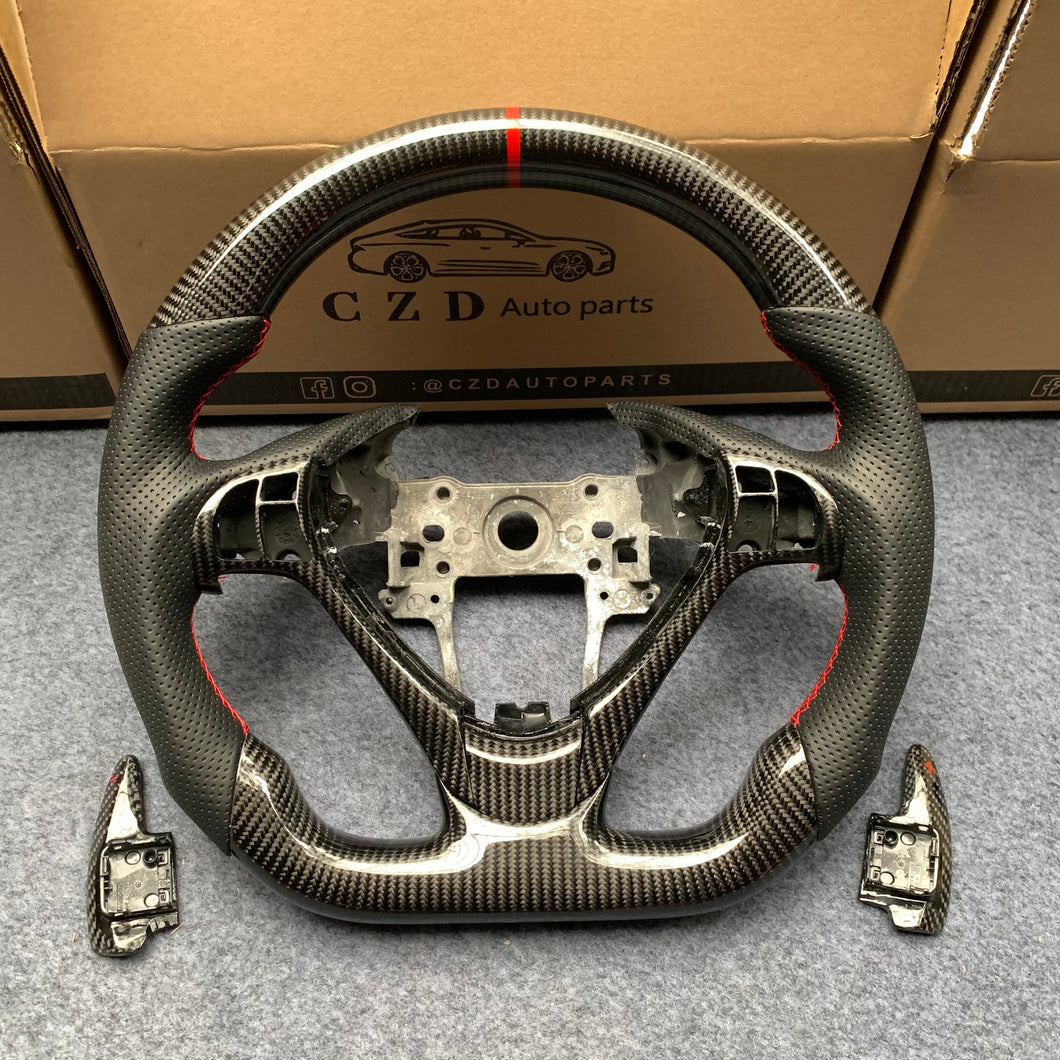 czd auto parts carbon fiber steering wheel for Acura TL/ILX with paddle shifters
