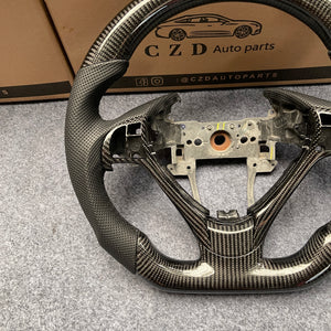 czd auto parts carbon fiber steering wheel for Acura TL/ILX with perforated leather