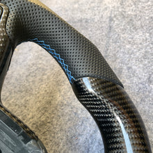 Load image into Gallery viewer, CZD auto parts for Ford EcoSport 2017-2021 carbon fiber steering wheel with blue RS logo