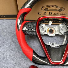 Load image into Gallery viewer, CZD For 8th Gen 2018/2019/2020/2021 Toyota Camry/SE/XSE/TRD carbon fiber steering wheel with red stitching