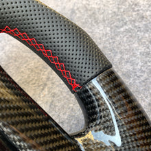 Load image into Gallery viewer, czd auto parts carbon fiber steering wheel for Honda Accord Crosstour 2013-2015 with black perforated leather