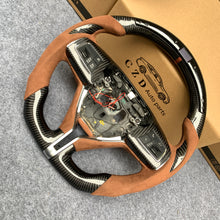 Load image into Gallery viewer, CZD auto parts carbon fiber steering wheel for Maserati Ghibli M157 2014-2019 with thumbgrips