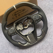 Load image into Gallery viewer, CZD Autoparts for Toyota 8th gen Camry se xse le xle 2018-2022 carbon fiber steering wheel flat top and bottom