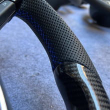 Load image into Gallery viewer, CZD auto parts for Volkswagen Golf 7 GTI Golf R MK7 VW Polo GTI Scirocco 2015 2016 carbon fiber steering wheel with black perforated leather side