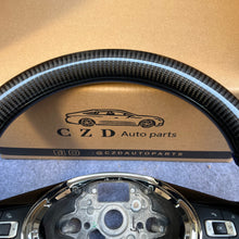 Load image into Gallery viewer, CZD auto parts for Volkswagen Golf 7 GTI Golf R MK7 VW Polo GTI Scirocco 2015 2016 carbon fiber steering wheel with black perforated leather side