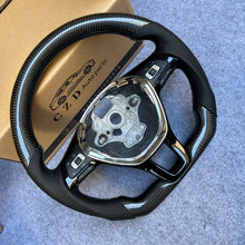 Load image into Gallery viewer, CZD auto parts for Volkswagen Golf 7 GTI Golf R MK7 VW Polo GTI Scirocco 2015 2016 carbon fiber steering wheel with black perforated leather side