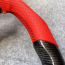 Load image into Gallery viewer, CZD auto parts for  Acura ZDX 2009-2012 carbon fiber steering wheel with red perforated leather side