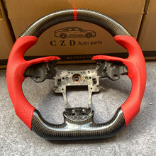 Load image into Gallery viewer, CZD auto parts for  Acura ZDX 2009-2012 carbon fiber steering wheel with red perforated leather side