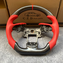 Load image into Gallery viewer, czd auto parts carbon fiber steering wheel for Acura TL/ILX with red stripe and black stitch