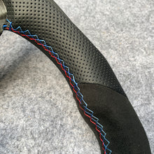 Load image into Gallery viewer, CZD Autoparts For BMW M2 F87 M3 F80 M4 F82 carbon fiber steering wheel black alcantara top&amp;bottom