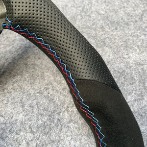 CZD Autoparts For BMW M2 F87 M3 F80 M4 F82 carbon fiber steering wheel black alcantara top&bottom