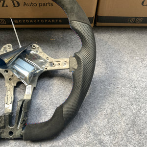 CZD Autoparts For BMW X5 M F85 X6 M F86 carbon fiber steering wheel black alcantara top&bottom