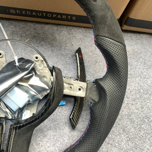 CZD Autoparts For BMW X5M X4 carbon fiber steering wheel with Japanese LED