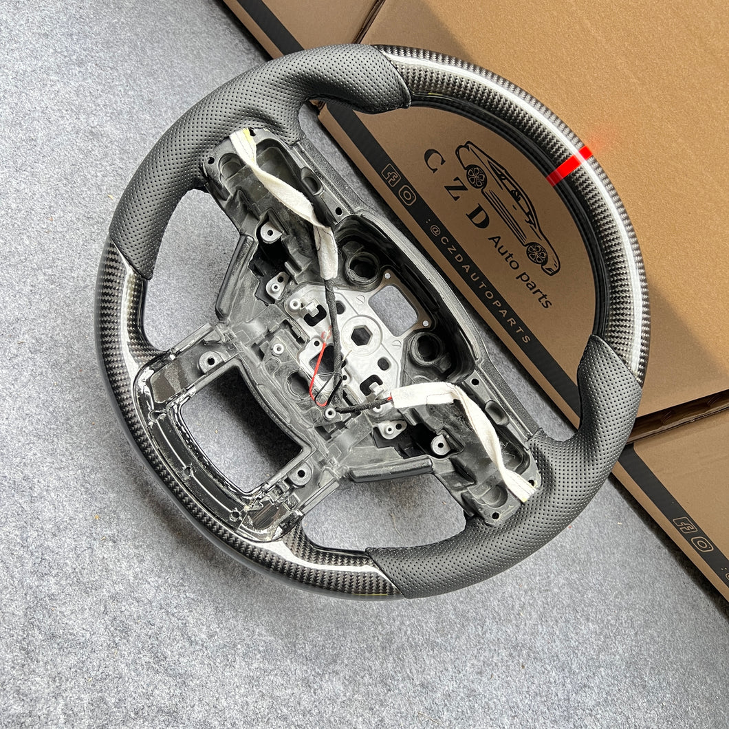 CZD Auto Parts carbon fiber steering wheel for Ford F-450 2017-2021