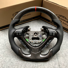 Load image into Gallery viewer, czd auto parts carbon fiber steering wheel for Acura TSX 2009-2014 with black stitching