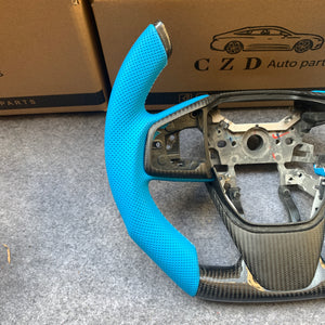 CZD auto parts for 2016-2021 Honda 10th gen Civic SI/FK8/Clarity/MK10 carbon fiber steering wheel with FI shape