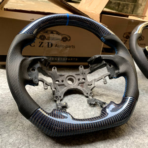 czd auto parts carbon fiber steering wheel for Honda Accord Crosstour 2013-2015 with blue wires carbon fiber