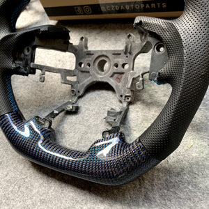 czd auto parts carbon fiber steering wheel for Honda Accord Crosstour 2013-2015 with blue wires carbon fiber