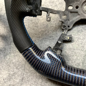 czd auto parts carbon fiber steering wheel for Honda Accord Crosstour 2013-2015 with blue wires carbon fiber