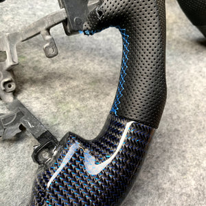 czd auto parts carbon fiber steering wheel for Honda Accord Crosstour 2013-2015 with blue wires carbon fiber