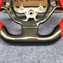 Load image into Gallery viewer, CZD autoparts for Nissan GTR R35 2009-2016 steering wheel with gloss carbon fiber thumb grips
