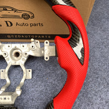 Load image into Gallery viewer, CZD autoparts for Nissan GTR R35 2009-2016 steering wheel with gloss carbon fiber thumb grips