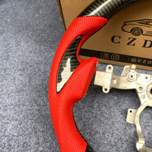 Load image into Gallery viewer, CZD autoparts for Nissan GTR R35 2009-2016 steering wheel with gloss carbon fiber thumb grips