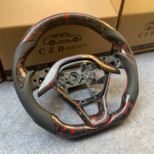 Load image into Gallery viewer, CZD auto parts for Honda Insight 2019-2021 carbon fiber steering wheel with red forged carbon