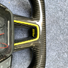 Load image into Gallery viewer, Ford Grand C-Max 2015-2020 carbon fiber steering wheel with black carbon fiber steering wheel from czd auto parts