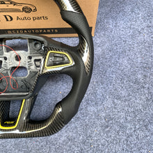 Load image into Gallery viewer, CZD auto parts for Ford Focus RS ST 2015-2018 carbon fiber steering wheel with LED &amp; carbon thumb