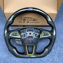 Load image into Gallery viewer, Ford Grand C-Max 2015-2020 carbon fiber steering wheel with black carbon fiber steering wheel from czd auto parts