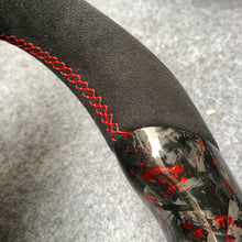 Load image into Gallery viewer, czd auto parts carbon fiber steering wheel for Accord V6/Forum/coupe/CL9/CL7 with red flakes forged carbon fiber