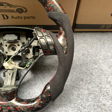 Load image into Gallery viewer, czd auto parts carbon fiber steering wheel for Accord V6/Forum/coupe/CL9/CL7 with red flakes forged carbon fiber