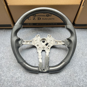 CZD Autoparts For BMW M2 F87 M3 F80 M4 F82 carbon fiber steering wheel gloss carbon fiber top&bottom
