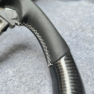 CZD Autoparts For BMW M2 F87 M3 F80 M4 F82 carbon fiber steering wheel gloss carbon fiber top&bottom