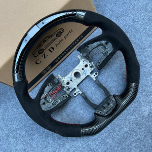 czd auto parts carbon fiber steering wheel for Honda MK10 2016-2021 with black alcantara