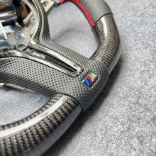 Load image into Gallery viewer, CZD Autoparts For BMW X5M X4 carbon fiber steering wheel inner trim in gloss carbon fiber