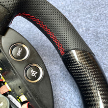 Load image into Gallery viewer, CZD Autoparts For Maserati Quattroporte 2003-2012 carbon fiber steering wheel gloss finish with perforated leather