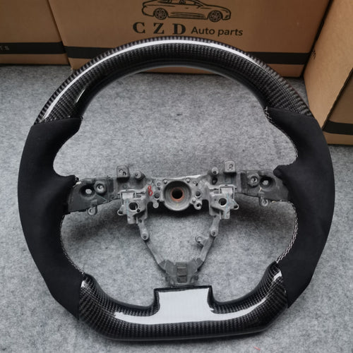 czd auto parts carbon fiber steering wheel for Toyota IQ with alcantara