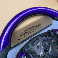 Load image into Gallery viewer, czd auto parts carbon fiber steering wheel for Acura TL with purple carbon fiber