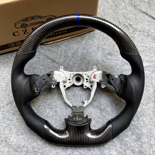 czd auto parts carbon fiber steering wheel for Toyota Corolla 2010-2013 with blue stripe