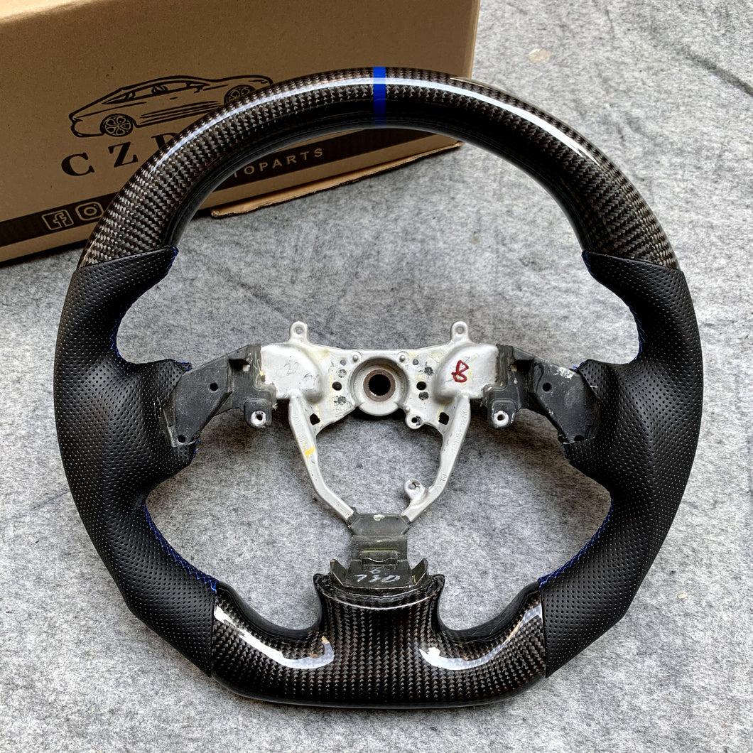 czd auto parts carbon fiber steering wheel for Toyota Corolla 2010-2013 with blue stripe