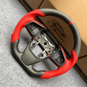 czd auto parts carbon fiber steering wheel for Honda MK10 2016-2021 with red stripe