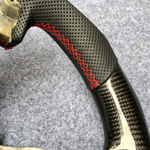 Load image into Gallery viewer, CZD auto parts carbon fiber steering wheel for Mitsubishi Lancer Evolution Evo 10 with red stitching