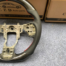 Load image into Gallery viewer, CZD auto parts carbon fiber steering wheel for Mitsubishi Lancer Evolution Evo 10 with red stitching