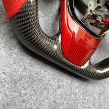 Load image into Gallery viewer, Honda MK10 2016-2021 carbon fiber steering wheel with red trim from czd auto parts
